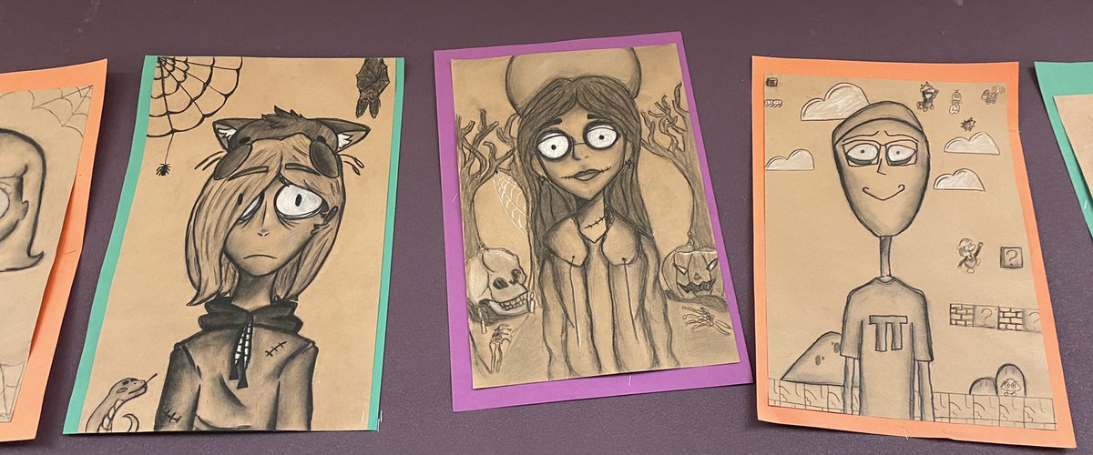 Look at the incredible artwork Buffett students are creating! We are so lucky to have such creative and talented art teachers 💓@BuffettMagnet <a href="/GotchArt/">Sara Gotch</a> @artsymcclintock