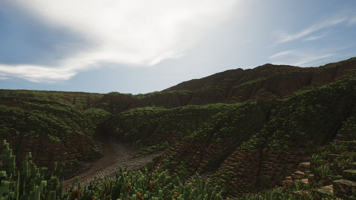 KongDaMonkey1's tweet photo. Some Valley Terrain I did in Conquest 1.15.2 #Minecraft #minecraft建築コミュ  #MinecraftTerrain #Terrain #ConquestReforged #WeAreConquest https://t.co/WLcRb2vvaF