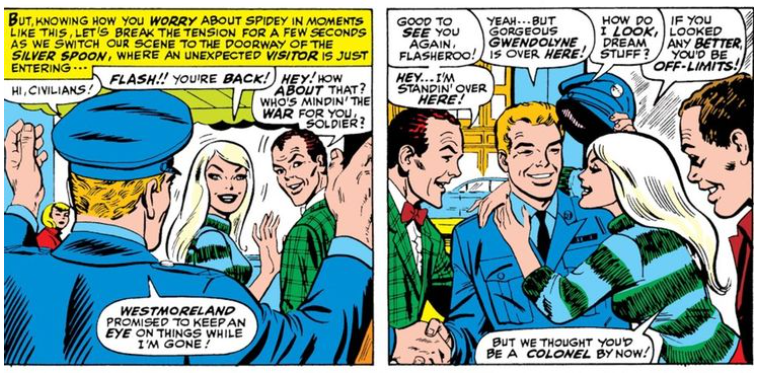 LetsReadSpidey's tweet photo. As we prepare for #ASM75 , I am reminded of the last landmark #Spiderman comic #TheAmazingSpiderMan 50 #ASM50

The first app of Kingpin #WilsonFisk also was the first return of Flash Thompson.  I can't believe I'm saying it, but today I miss Ol' Flasheroo

https://t.co/UBCh601jJO https://t.co/KZz0fC1POG