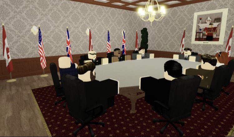 Today, myself, the Secretary of Defense and the Commending General of the D.C National Guard met with delegates from the United Kingdom and Canada to talk about a possible treaty between our nations. 🇨🇦🇬🇧🇺🇸