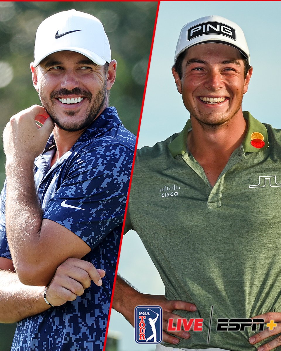 PGATOURLIVE's tweet photo. A new era begins TOMORROW. 🖥

Brooks Koepka and Viktor Hovland will headline our first round of coverage on ESPN+ @Sentry_TOC!

https://t.co/ufwhxy9Hgk https://t.co/r2rCnFfZLq