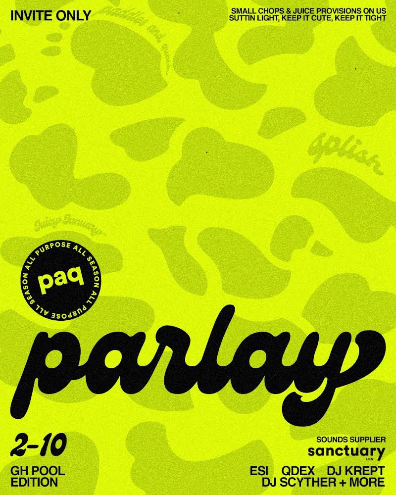 SatelliteLondon's tweet photo. ghana 📍
@paq_works parlay
sounds by @SanctuaryLDN 

pool party tomorrow 💦🇬🇭 https://t.co/o5hLmh87T1
