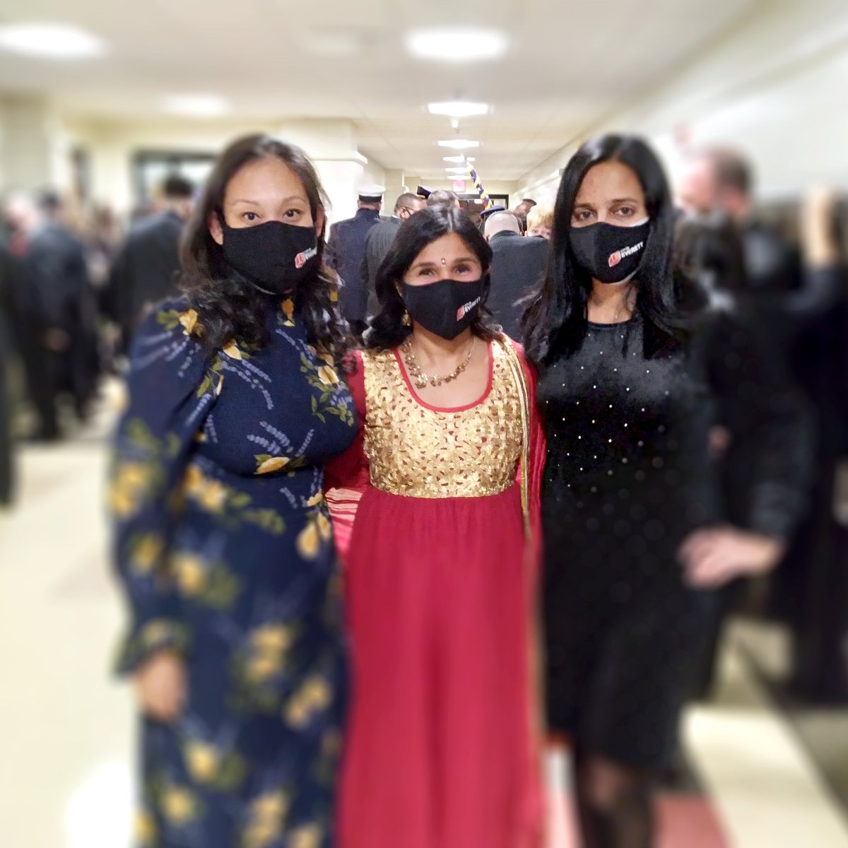 EverettMASchool's tweet image. Superintendent Priya Tahiliani is flanked by Deputy Superintendent Kim Tsai and CFO Anu Medappa Jayanth during Monday’s inauguration. Even under challenging circumstances, it was a wonderful event. Thanks to our students who provided musical entertainment during the event.