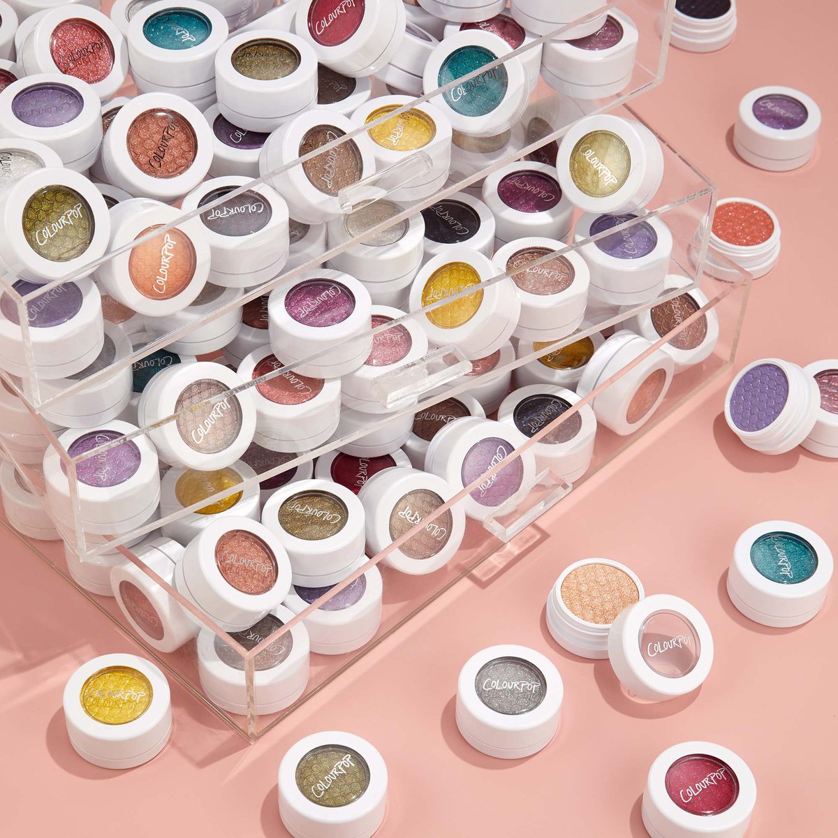 #GIVEAWAY It's Super Shock Shadow's 8th year and we're celebrating with a colourful giveaway! FIVE lucky winners will receive ALL 10 Super Shock Shadow bring backs and the 10 new shades! 💜🌈 

HOW TO ENTER ⬇️
💓 Follow <a href="/ColourPopCo/">ColourPop Cosmetics</a>
💓 Like this post
💓 Reply w/ ✨