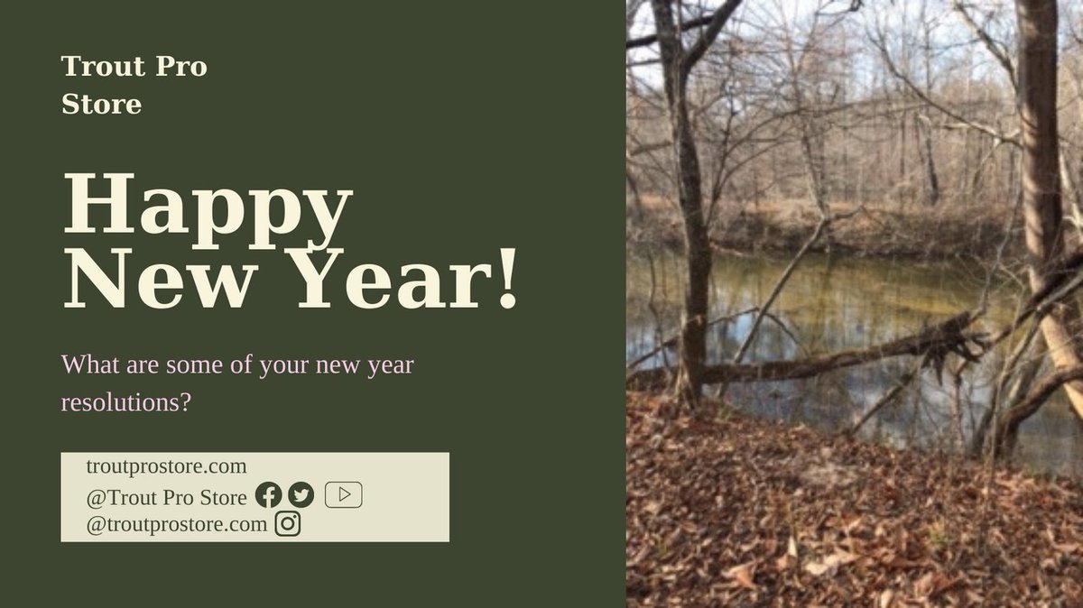 TroutProStore's tweet image. #troutpro #newyear #fishing