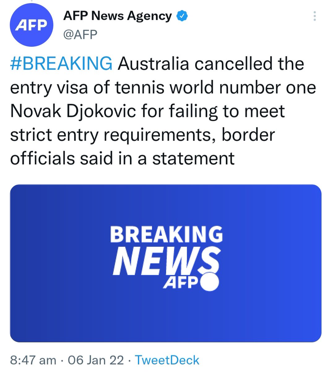 fmcnulty3's tweet photo. @DeckyGoodfellow @Breaking911 Like I said, visa issues. Must have been telling a few lies on it... https://t.co/6EmevJegZQ