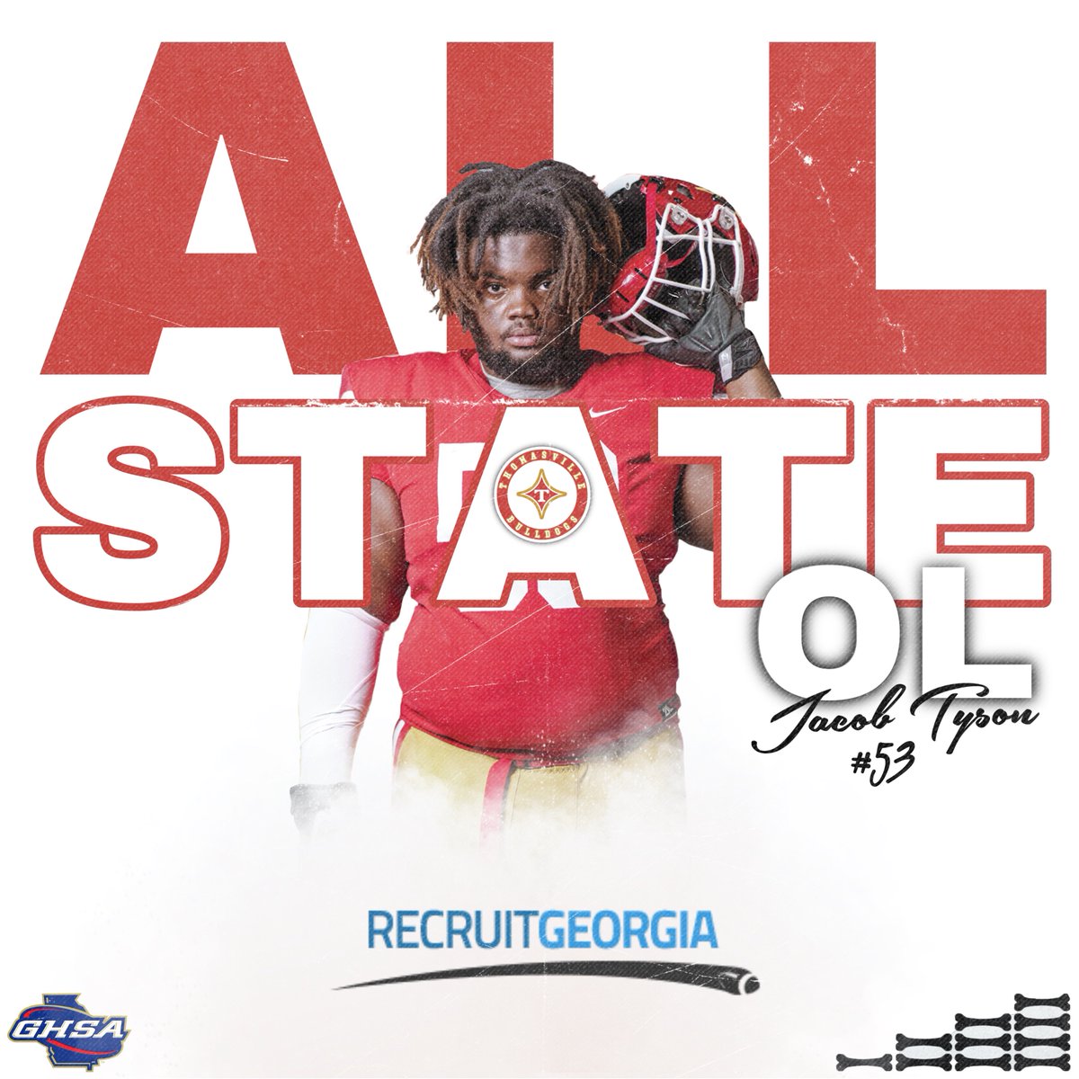 TvilleDogsFB's tweet photo. Congratulations to Jacob Tyson @jacobtyson_1 for being selected to the Recruit Georgia Class AA All-State Team! #dogsontop https://t.co/hTmCWin8T4