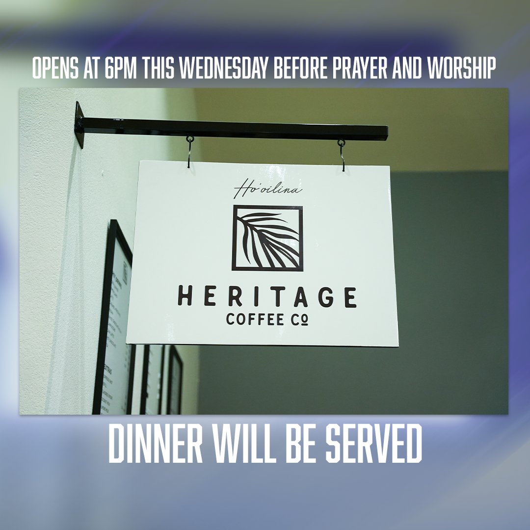 We're excited to have our monthly Prayer and Worship Night with Heritage Coffee! There will be drinks, snacks, and dinner for you to enjoy.