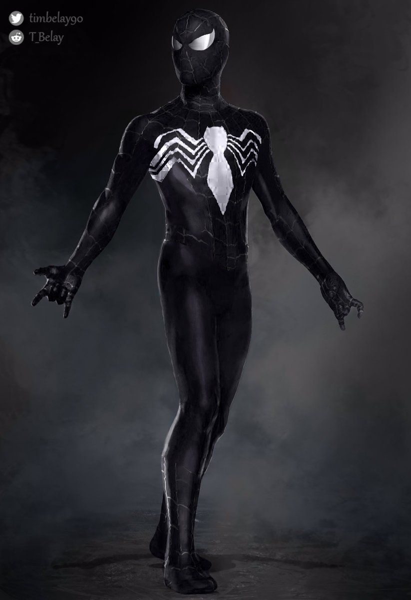 timbelay90's tweet photo. #SpiderManNoWayHome #SpiderMan #MCU #Venom 

I realized I totally forgot to put in any web shooters so here's a very quick alteration. Plus little tweaks to the black suit https://t.co/J95I53zrbW