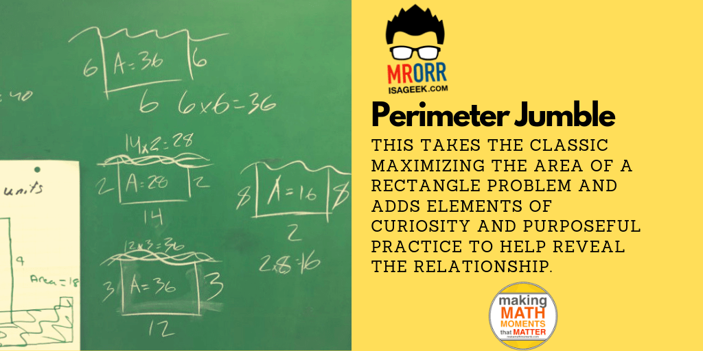 MakeMathMoments's tweet photo. Let's use the @MakeMathMoments Curiosity Path to add some mystery to maximizing the area of rectangles.

Dive in here: https://t.co/SOtM9D7rdV  

#3actmath #pbl #richtask #mathschat https://t.co/agf3YTfi8Q