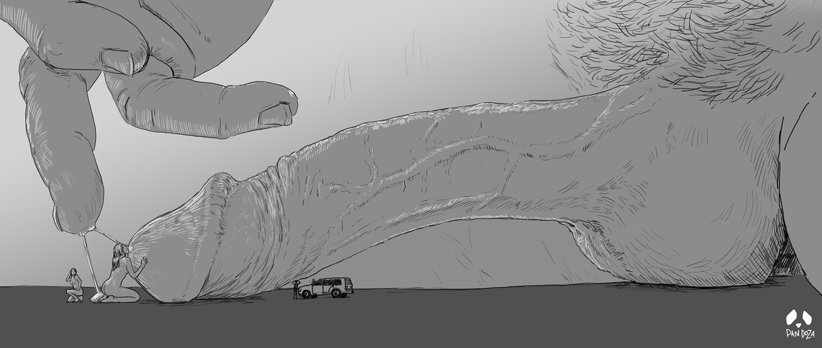 a_pandoza's tweet photo. For you giant dudes and tiny girls and all inbetween: "Drink this and you'll grow big and strong like me." #GiantMan but also #multisize
The month is young and I'm sharing sketches! (Full size version on my Patreon) https://t.co/GgCDCEPH7R