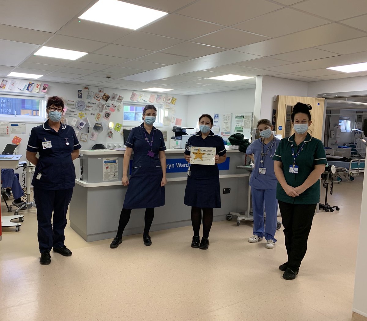 Katedave's tweet photo. Well done to Bryn Ward North - our #wardoftheweek @WWLNHS Despite current pressures theyโve continued to support patient flow with their great communication and a positive attitude ๐๐๐ฅ๐ https://t.co/hrouVAzO70