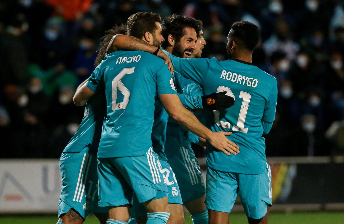 FOXSoccer's tweet photo. Real Madrid defeats Alcoyano 3-1 in the Copa del Rey last 32 match 👊 https://t.co/cwlE7mvV0R