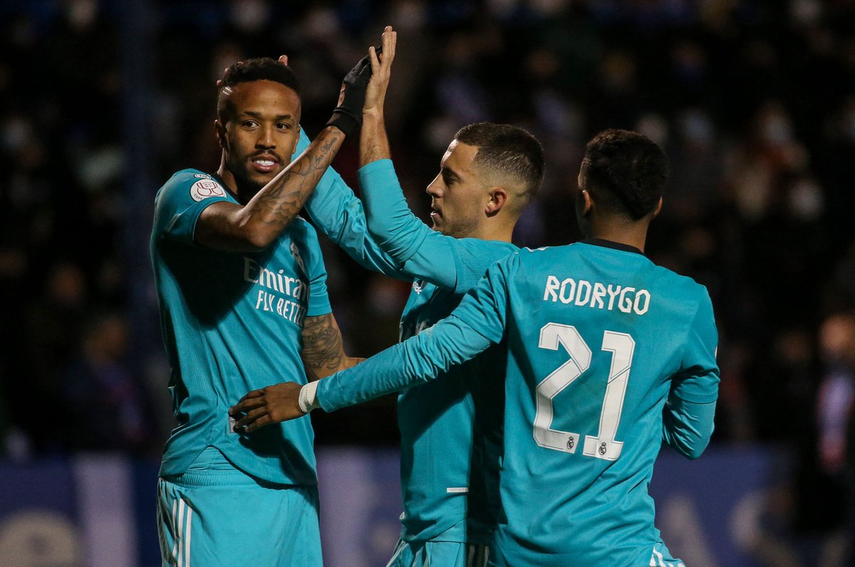 FOXSoccer's tweet photo. Real Madrid defeats Alcoyano 3-1 in the Copa del Rey last 32 match 👊 https://t.co/cwlE7mvV0R