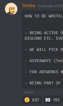 TheLionCats's tweet photo. THIS is truely organic. No bots.

1300 members on discord and half of them reacted to the message. 

Don't fall in the trap of discords with more than 10k members (bots) and 3 reactions/message. (not pointing fingers at anyone though 🐂)

Wagmi #Solana 🔥 https://t.co/MADLoueiPF