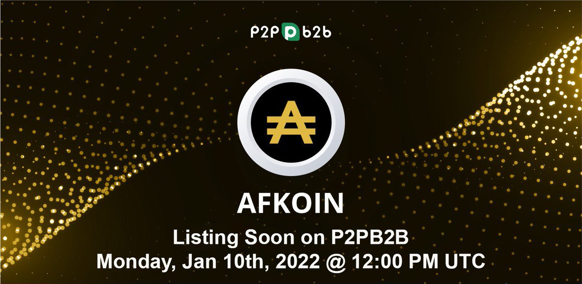 <a href="/afkoinafk/">Afkoin $AFK 🌍</a> Afkoin $AFK will be listed on Monday, January 10th, 2022 at 12:00 PM UTC
 
AFK is coming soon to our exchange.
🔸Trading pair: AFK/USDT

“Afkoin $AFK, The only way forward.”

Website: afkoin.com
Telegram Group: t.me/afkoingroup