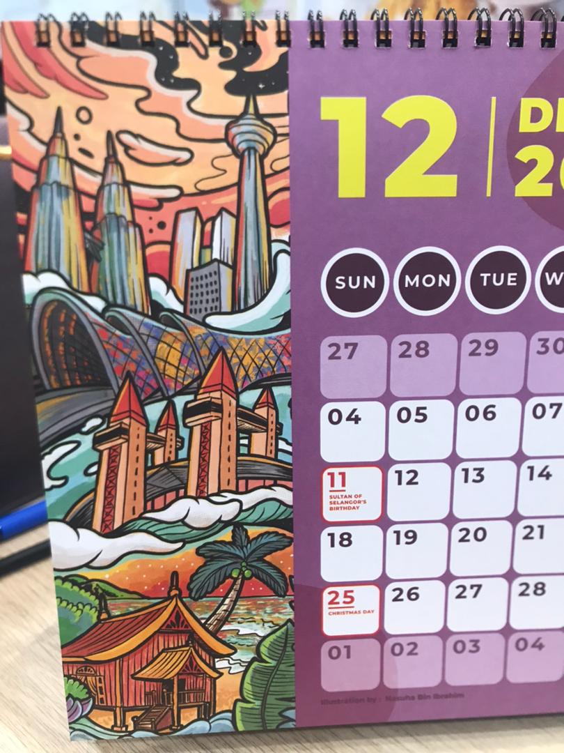 mylaksamy's tweet image. Admin nak belanja sikit tiga artworks yang cantik dari @NasSuha_ .Dalam MyLaksa #KAWlendar2022 kita ada voucher juga tau. Korang boleh beli Calendar ni sahaja dengan harga RM14.90 melalui delivery.mylaksa.asia. #Malaysia #TasteOfUnity.