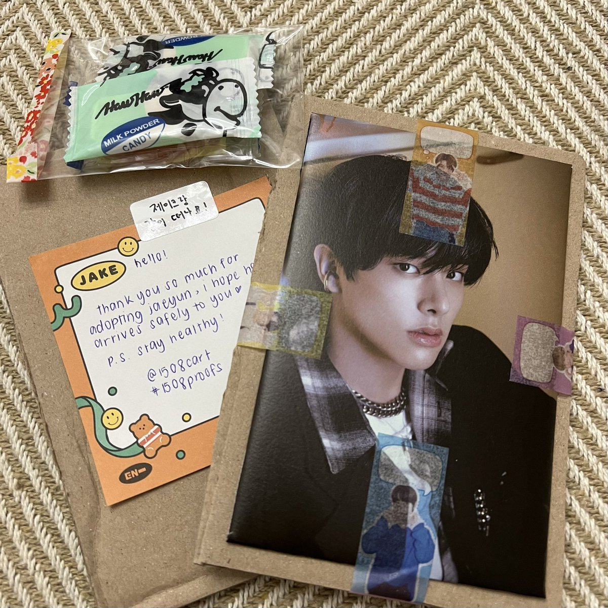 218jqcart's tweet photo. Officially my last enha purchase! ♥️ Tysm @1508cart for the jake pc :))
#1508proofs https://t.co/gaYqnagy3U
