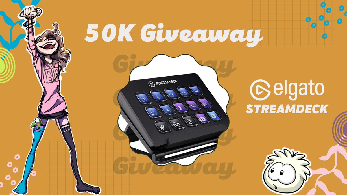 bbjess's tweet image. Thank you for 50K on Twitch!!!

To celebrate and thank the community I am giving away a Stream Deck!

To enter -
😍Follow 
🌟Retweet
😎Tag a friend

I'll be announcing the winner on next stream twitch.tv/bbjess