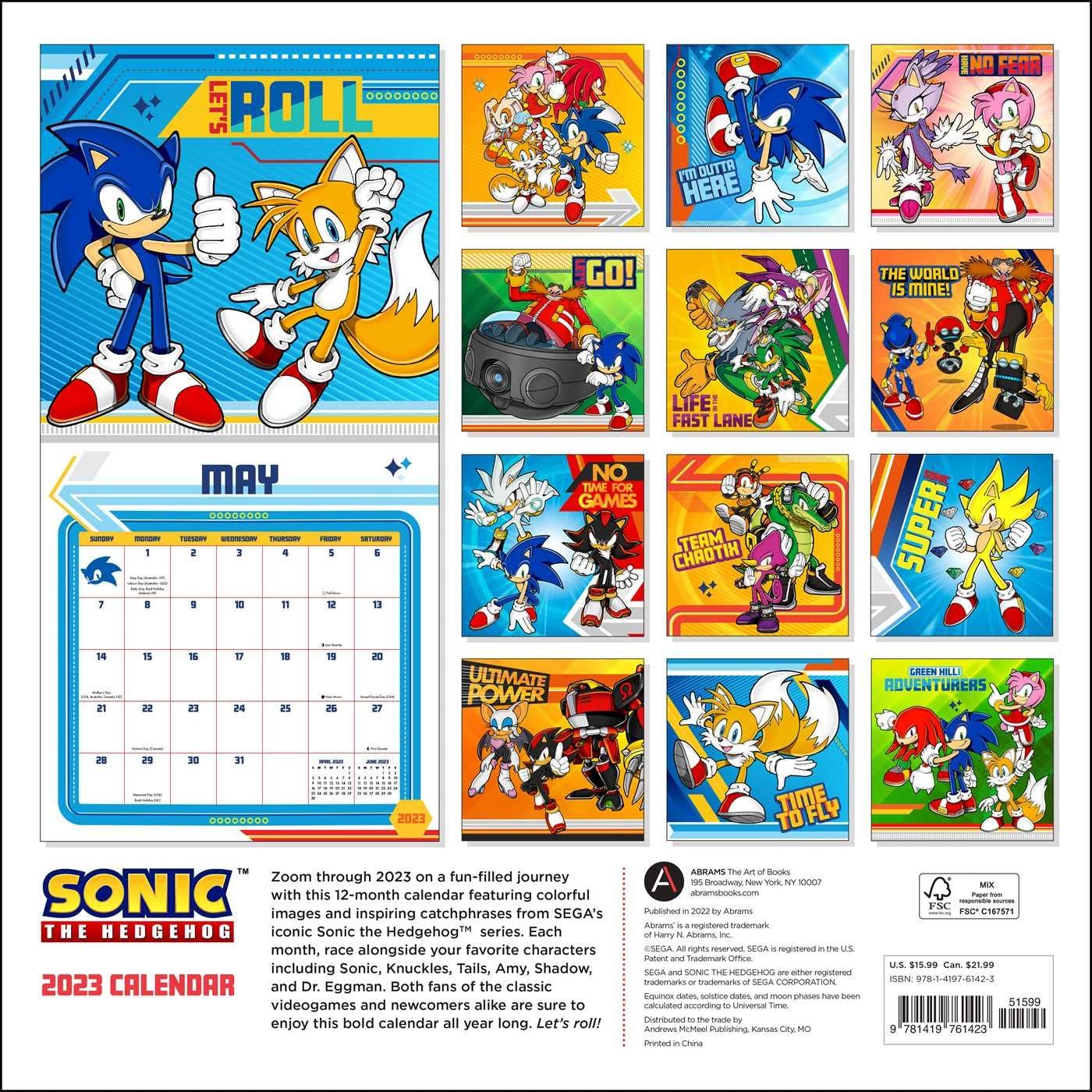 Calendrier 2023 Twitter Nintendeal On Twitter: "Sonic The Hedgehog 2023 Wall Calendar Is Up For  Pre-Order On Amazon: Https://T.co/Hjclwbkuqm #Affiliate $15.99  Https://T.co/2Nc6Uvrawd" / Twitter