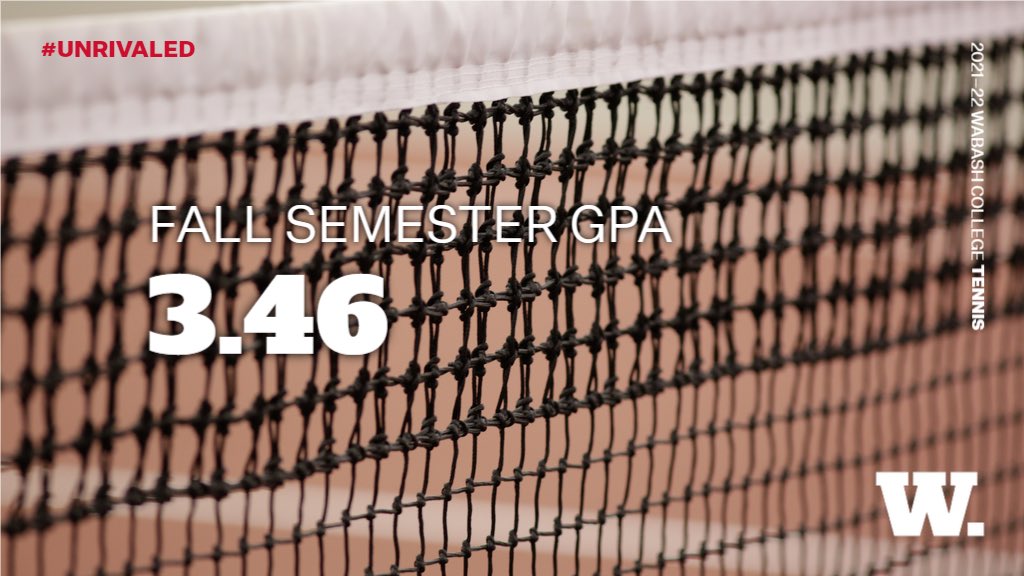 wabashtennis's tweet photo. Another stellar semester for the Wabash Tennis Team in the classroom #Unrivaled #WAF https://t.co/4qWA1ASDuu