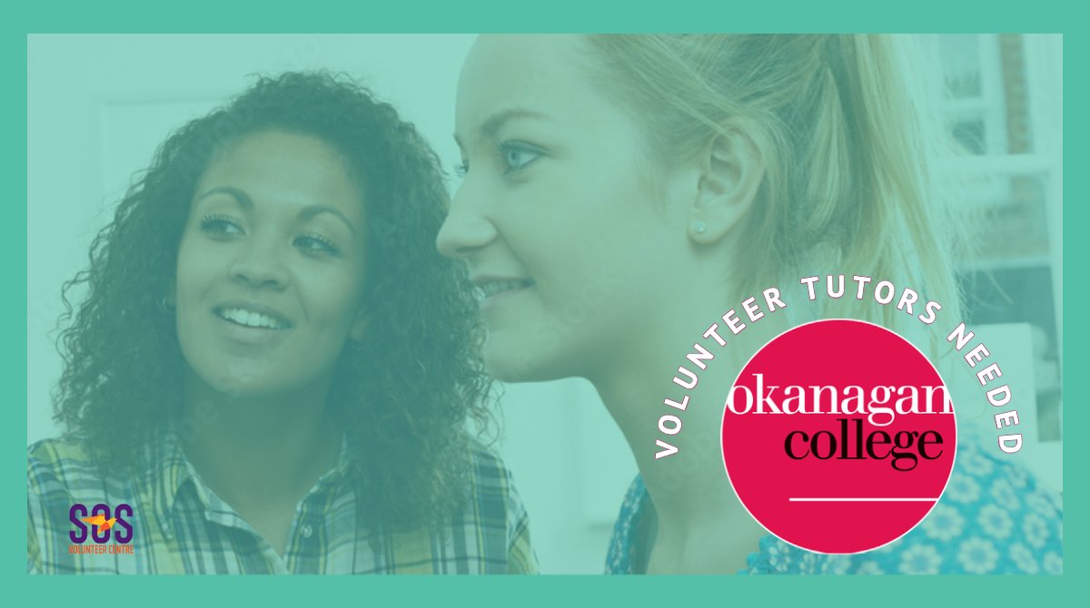 SOSVC1's tweet image. Help people with their reading, writing and other skills as @OkanaganCollege is looking for tutors. Click the 🔗  to get more information bit.ly/OKCollegetutors

#SOSVolunteerCentre  #okanagancollege