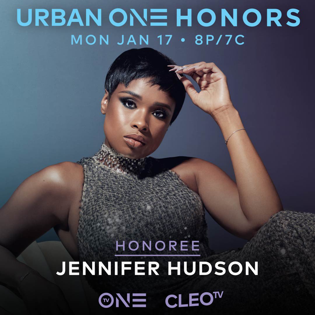 tvonetv's tweet photo. We’re keeping them coming! You can’t miss this. The legendary @IAMJHUD will be honored during Urban One Honors: The Soundtrack of Black America! 🔥 Tune in on MLK Day at 8P/7C only on TV One! #JenniferHudson #UrbanOneHonors #TheSoundtrackOfBlackAmerica https://t.co/MikOT9mGHf