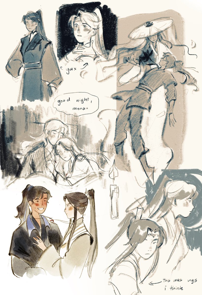 some 2ha sketches ive been bawling like a baby 