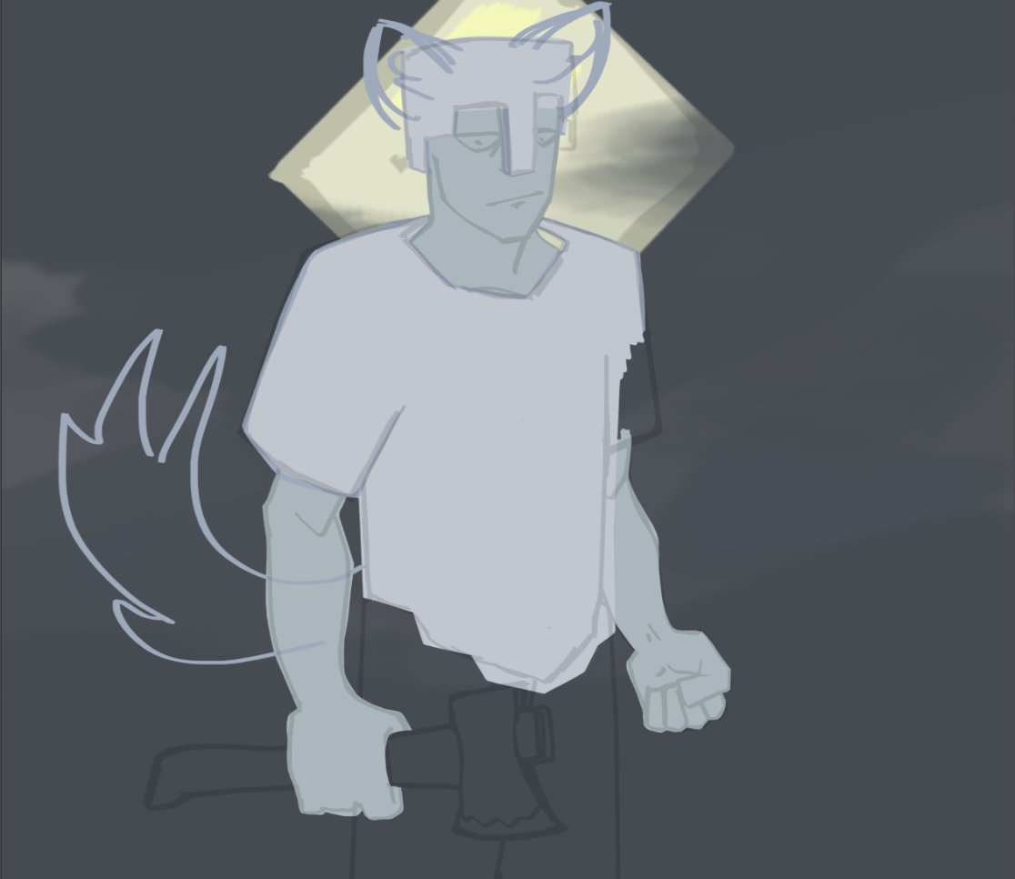 sketch with my minecraft skin