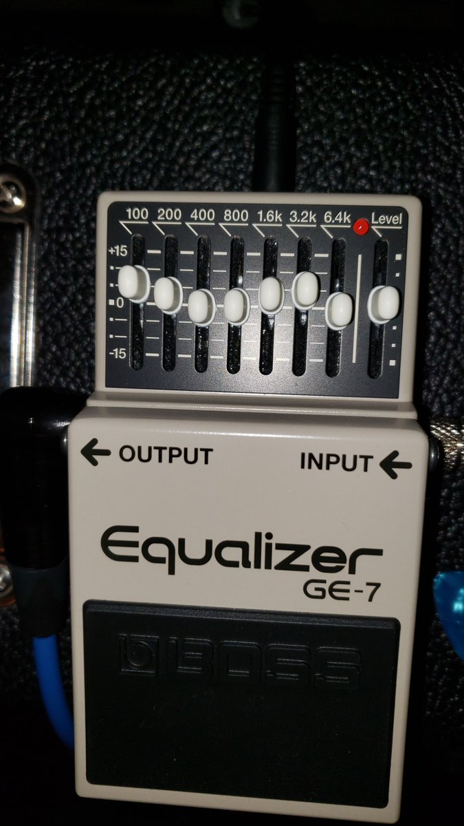 So far my experiments with the #BossEffects #GE-7 graphic equalizer haver resulted in this being my favorite setting.