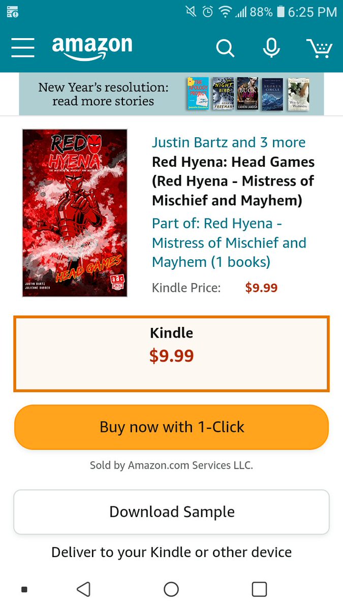 Red Hyena "Head Games" is available on Amazon! #Amazon #RedHyena #indie #comics #amazingactioncomics