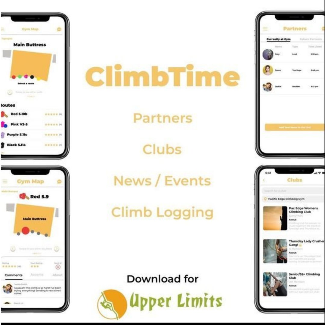 Are you ready for a user-friendly app where you can log your routes, track your projects, find partners, join clubs, and stay up to date on the latest gym news and events? Download ClimbTime today! 

#climbtime
#climbuli