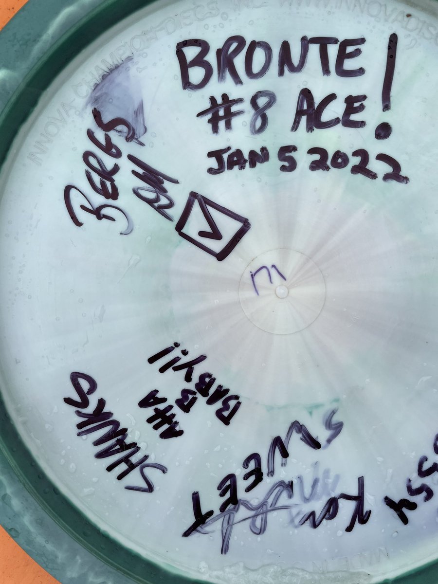 Tobinatorx's tweet image. Dropped my 2nd ever Ace today!! #Stoked #PermaGrin  #AceRun #DiscGolf