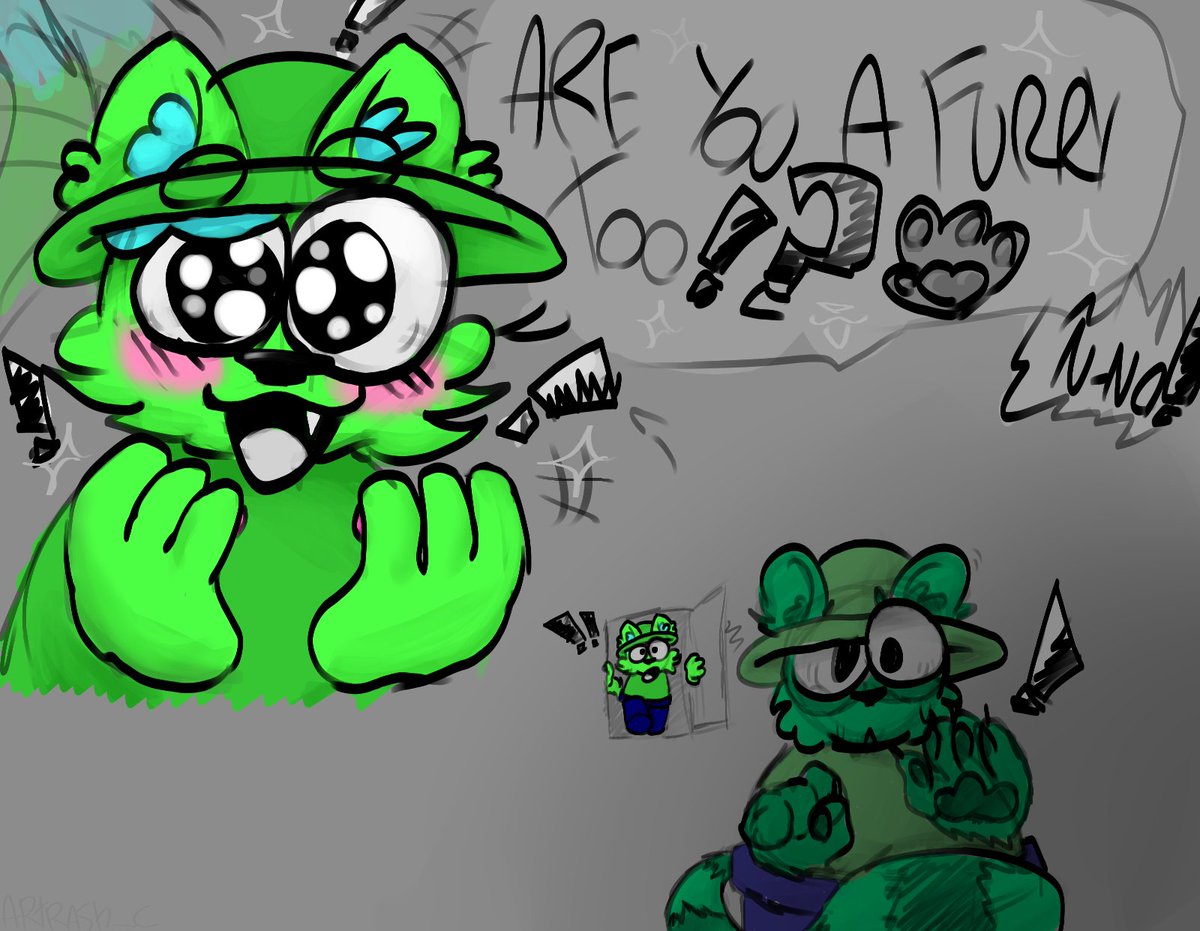 cadenblue7's tweet photo. i don't know why but to me Brobgonal looks like a raccoon xD

#fnfGoldenapple #vsdaveandbambigoldenapple #Brobgonal #fnfbandu #vsdaveandbambi https://t.co/GNX23jH30f