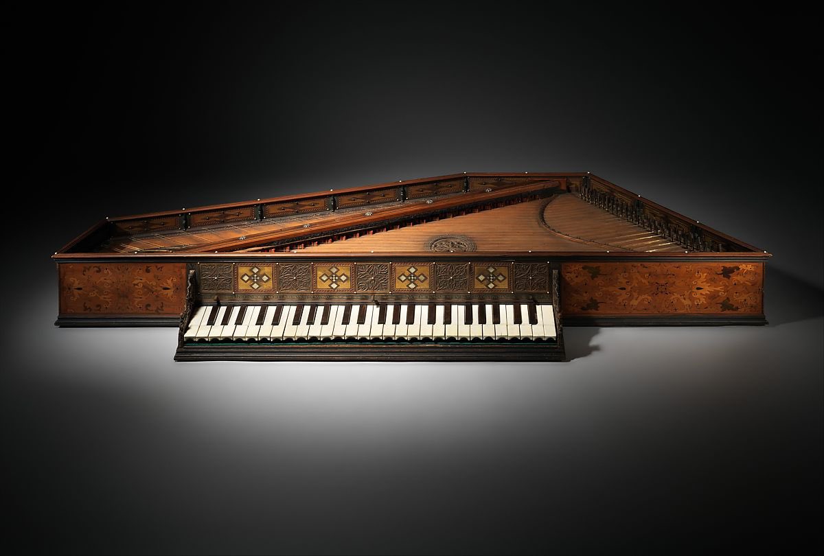 earlymusicTO's tweet photo. #Spinet 1540 (Italian) @met_musical
https://t.co/0o6o77KOuA
"...richly decorated with panels of inlaid wood, mother-of-pearl, and tracery....Over the keys is a line of poetry meant for the musician's eyes: "I'm rich in gold and rich in tone; if you lack virtue, leave me alone." https://t.co/qQJ3YvWSe4