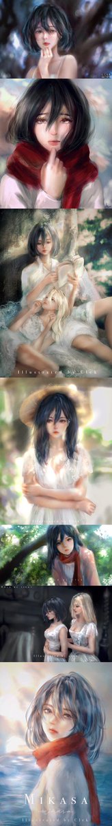 fatherclek's tweet photo. My 2021’s collection of Mikasa 
#AttackonTitanFinalSeason #mikasa https://t.co/n7P7Q6hexu
