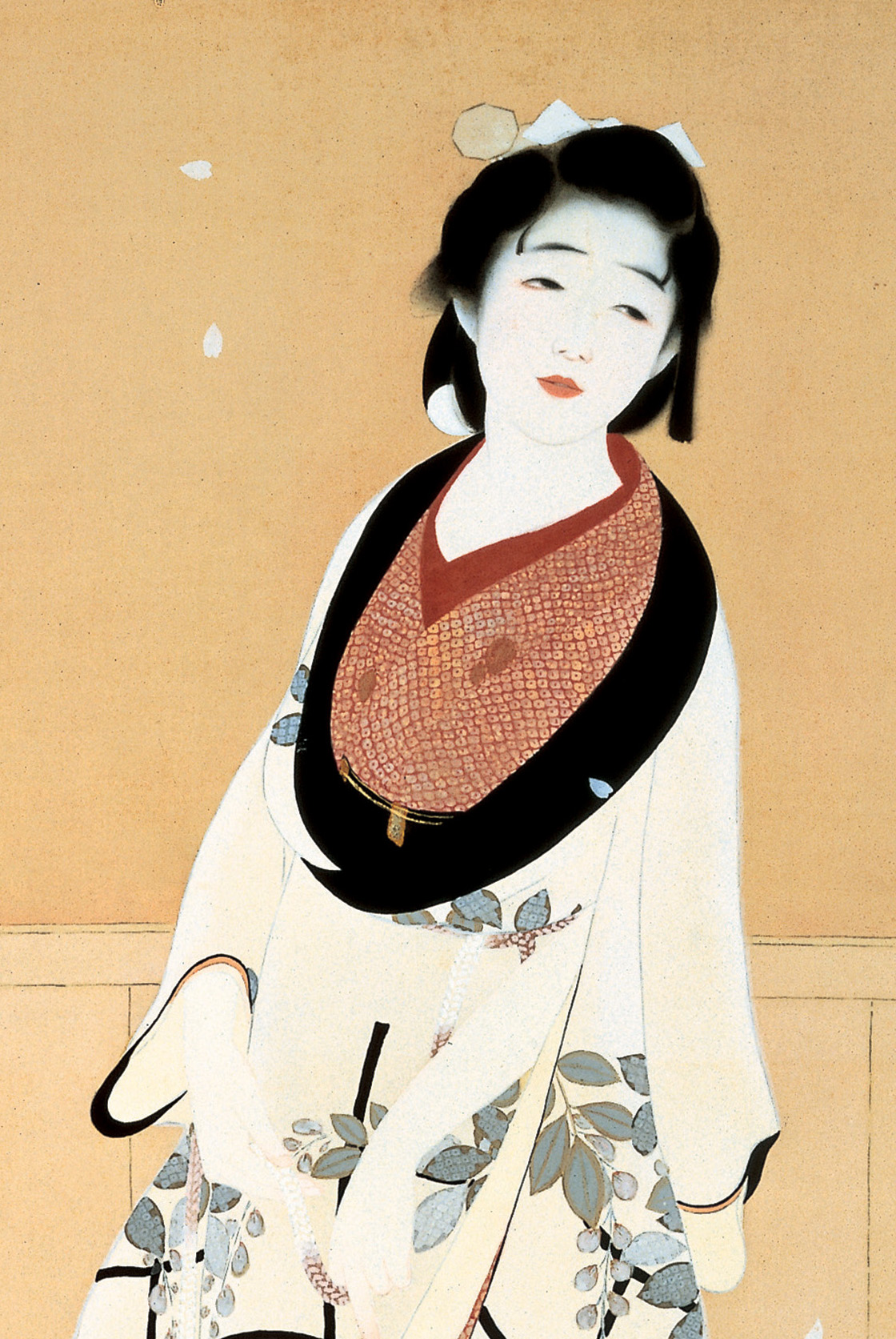 あべのハルカス美術館 コレクター福富太郎の眼 女性の 眼 に映る世界 島成園の 春の愁い に描かれた女性 は 近年 新歌舞伎 切支丹屋敷 を題材に描いた可能性が指摘されています 憂いのある表情と散りゆく桜が 彼女に待ち受ける運命を予感 あべのハルカス美術館 コレクター福富太郎の眼 女性の 眼 に映る世界 島成園の 春の愁い に描かれた女性 は 近年 新歌舞伎 切支丹屋敷 を題材に描いた可能性が指摘されています 憂いのある表情と散りゆく桜が 彼女に待ち受ける運命を予感