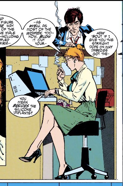 All my illustration professors:" NEVER have your figures stand on panel/frame edge"

Chaykin: 