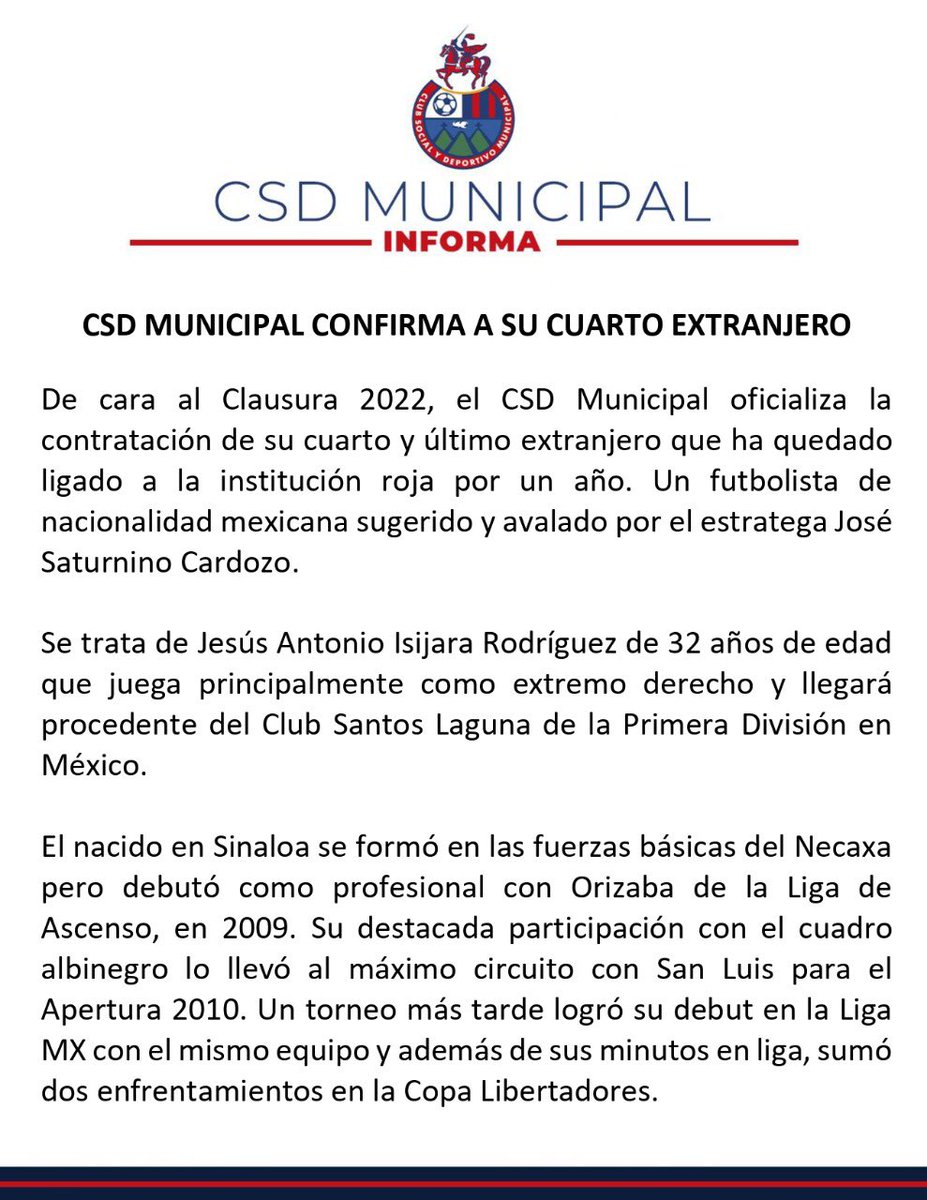 CSD Municipal tweet media