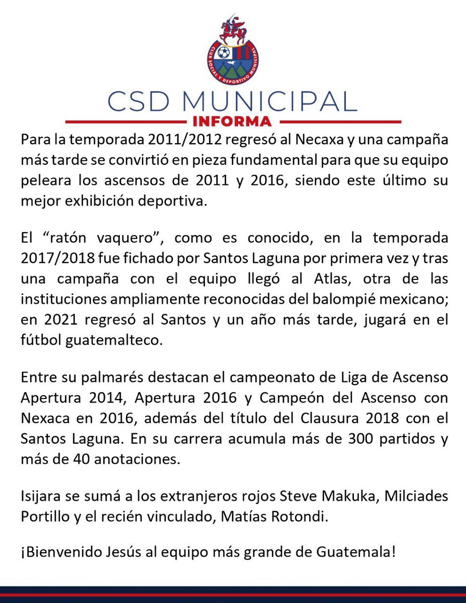 CSD Municipal tweet media