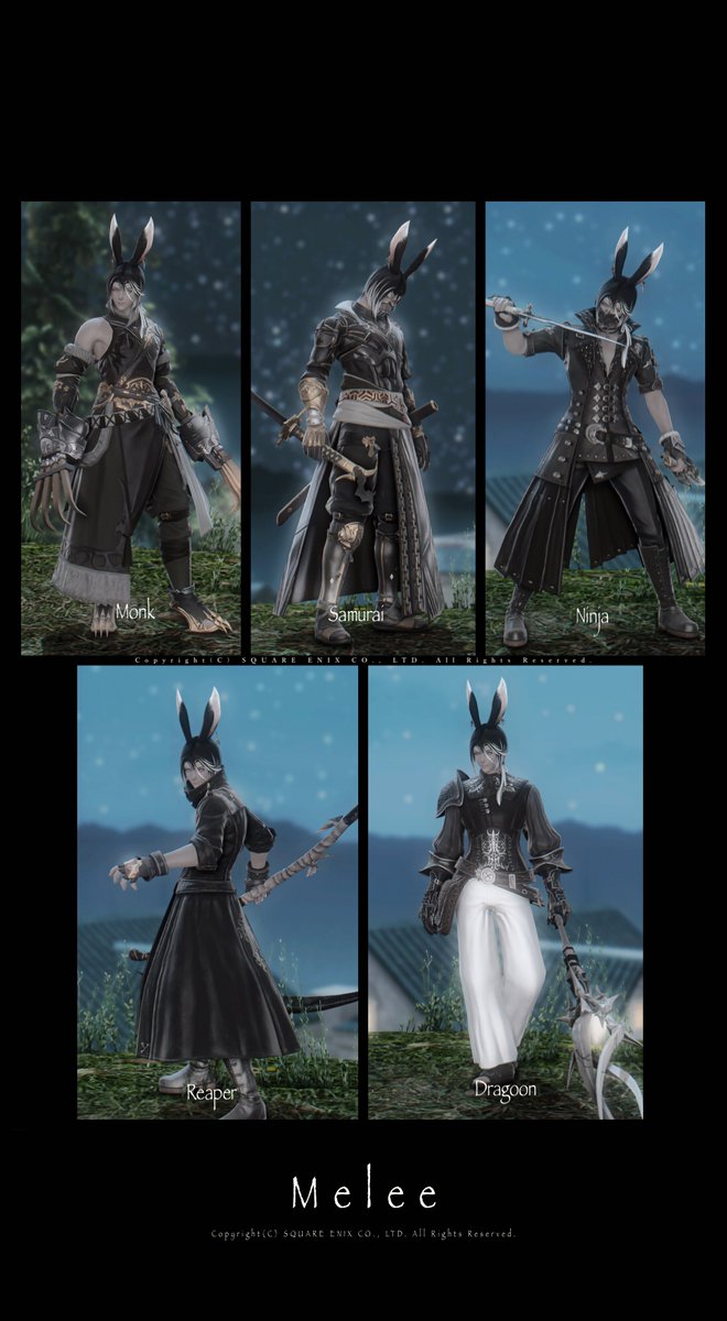 ff14_FUJI's tweet photo. 自分用メモ
うさおのミラプリまとめ
といってもほぼいつものまま( ´-` ).｡oO
キャスがパンデモ胴なのと、ヒラメインにミラプリは考えてみました
また練り直したいね…☺️

 #FUJI14code https://t.co/3DMRyxvOJP