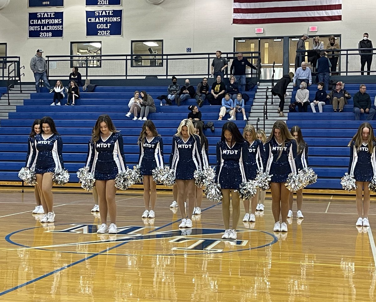 MTSD_ATHLETICS's tweet photo. Shout out to our dance team who had an amazing performance tonight at halftime.  Great job ladies! https://t.co/0BVoOW6FZw