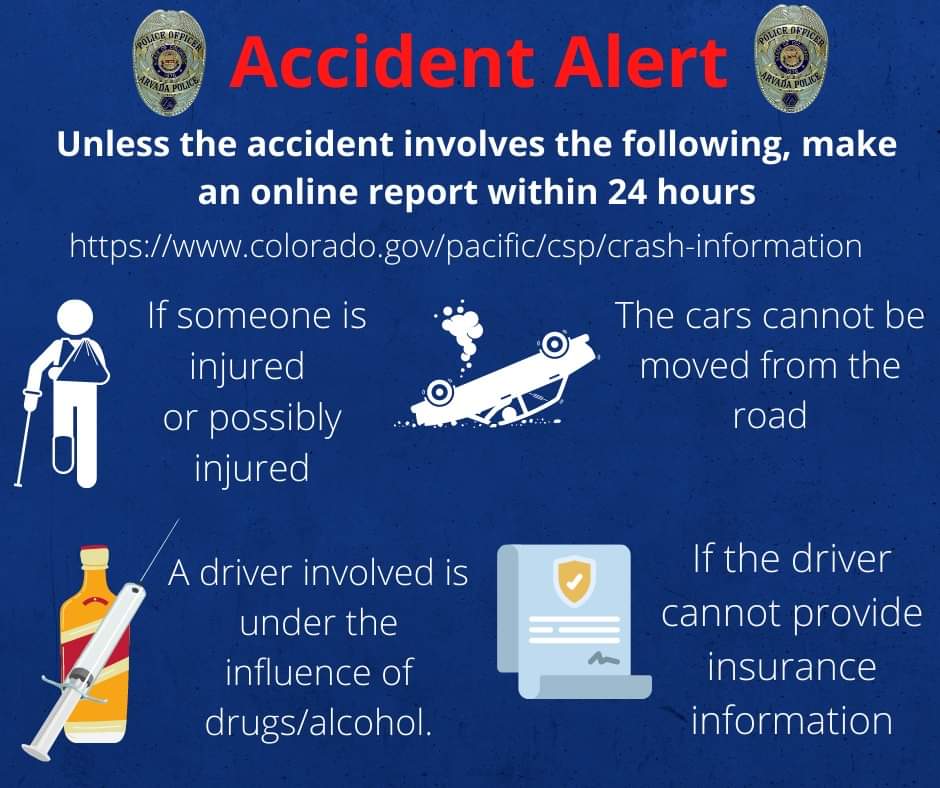 Arvada is on accident alert.
