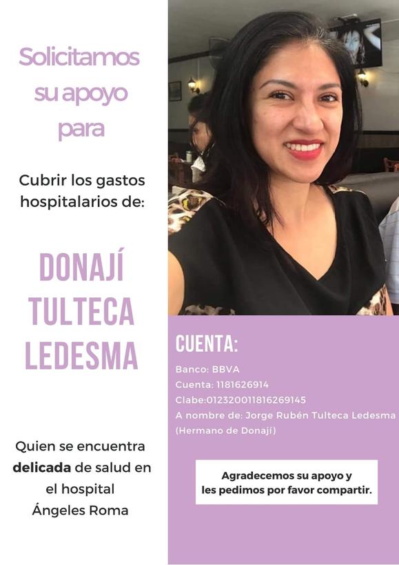 Una de mis mejores amigas de la vida nos nececita.
Si la conoces, apoya. Si te he hablado de ella, apoya. Si no la conoces, apoya con la certeza de que un gran ser humano lo recibirá. 
Estoy seguro de que si tu o yo lo necesitáramos, ella sería la primera en apoyar.
Gracias.