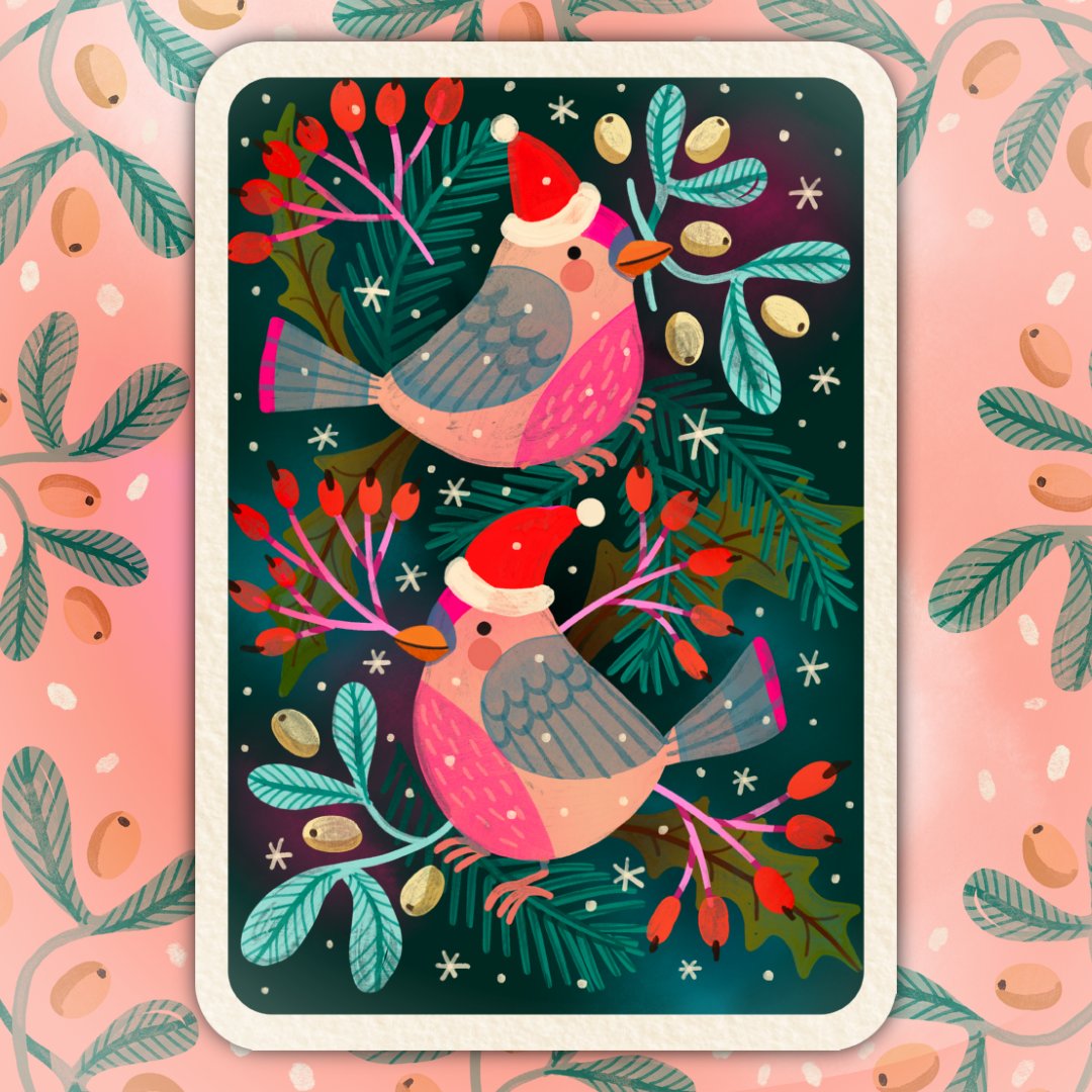 Birds & Botanicals! 🍃

Our #cardback from our Cosy Christmas #Deck

Designed by #Gothenburg based #pattern #artist 🇸🇪

Rebecca Elfast
@rebelformillustration 🎨 💖
🍂
🍂
🍂
#christmasart #playingcards #patterntuesday #printdesign #patterndesigners #christmas #christmaspattern