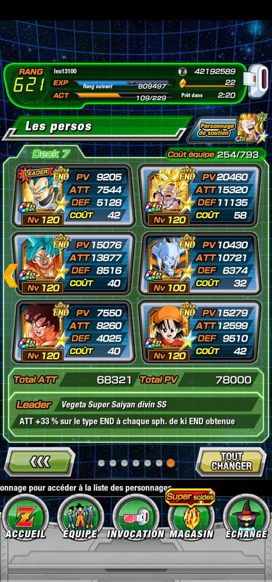 's tweet image. J'arrive toujours pas à valider la mission #PunchMachine niveau 1 alors que j'y suis arrivé pour les autres avec le même goku GT.
Un petit coup de main pour me dire ce qui cloche svp ? #DokkanBattle