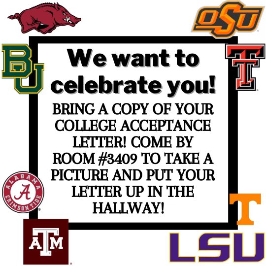 Bring those letters!!!!!