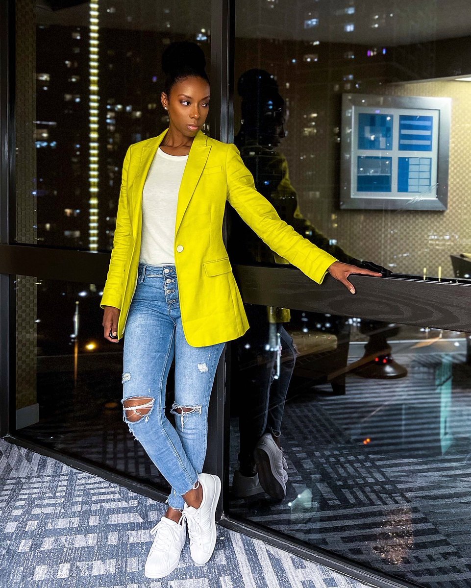 Casually Sharp
.
Blazer: <a href="/jcrew/">J.Crew</a> 
Jeans: <a href="/OldNavy/">Old Navy</a> 
Shoes: <a href="/adidas/">adidas</a> <a href="/journeys/">journeys</a> 

#ootd #blazeroutfit #blazerstyle #dressycasual #outfitideas #htxblogger #houstonblogger #chartreuse #houstonfashionblogger