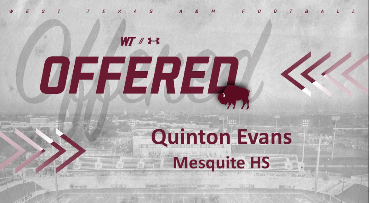 After a good conversation with @CoachPope_ Im excited to say Ive received and offer from West Texas A&amp;M <a href="/DemarcusHarri01/">Coach Harris</a> <a href="/Q_gale7/">UD😤 B.s. M.eD</a> <a href="/SkeeterRecruits/">USVSUS</a> <a href="/CoachChadRoark/">Chad Roark</a>