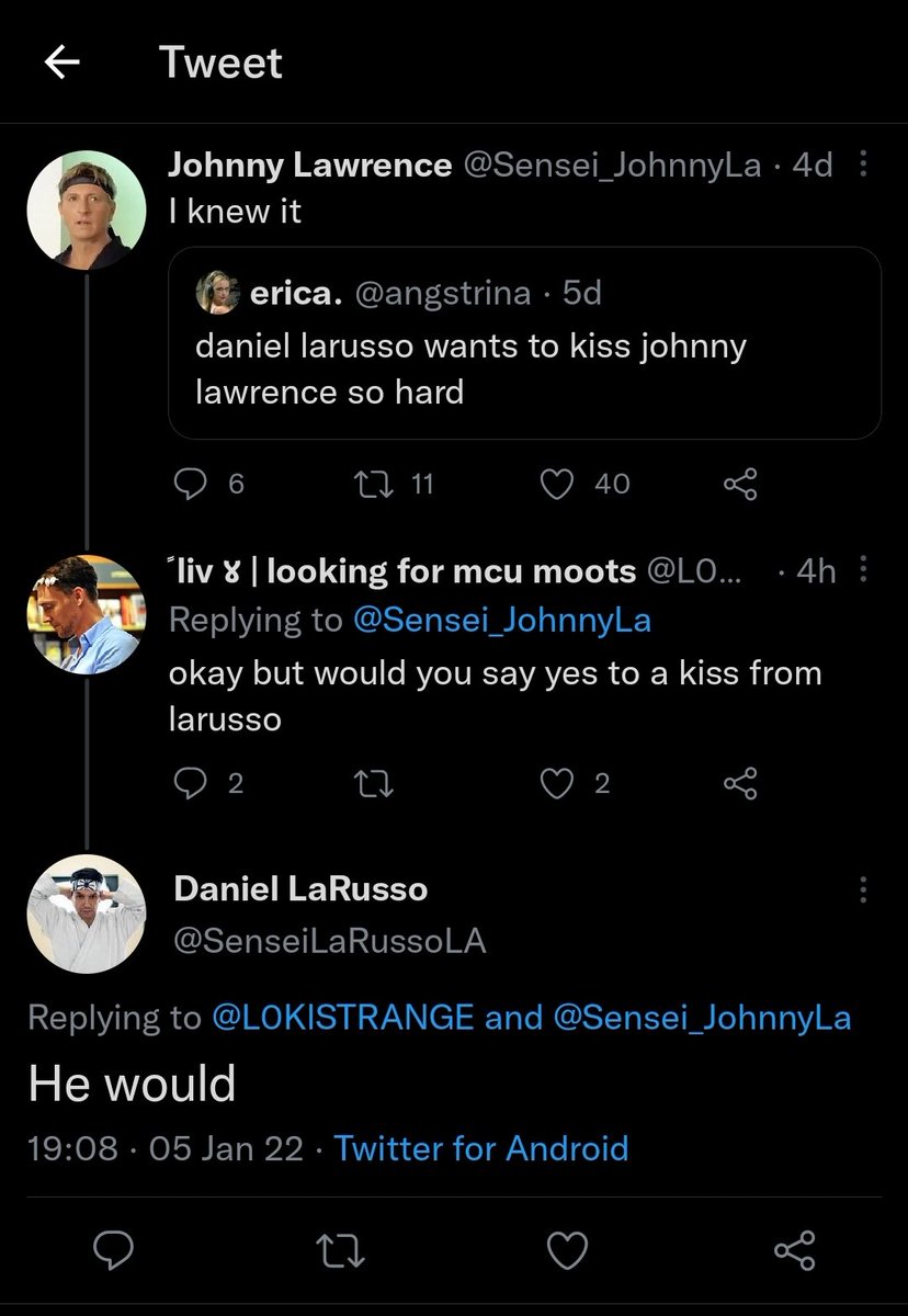 <a href="/Sensei_JohnnyLa/">Johnny Lawrence</a> you can't beat the lawrusso allegations anymore bud time to shine